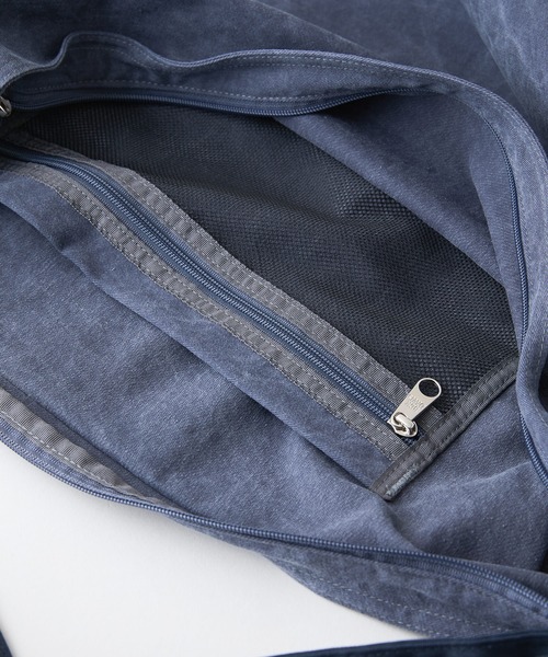 BEN DAVIS（ベンデイビス）の「【BEN DAVIS/ベンデイビス】ピグメントキャンバスショルダーバッグ（ショルダーバッグ・メンズ・ブラック/ネイビー・FREE）」の5枚目の写真