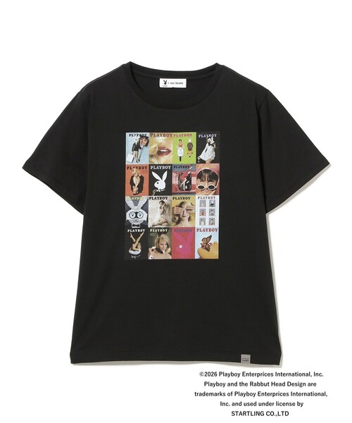 PLAYBOY（プレイボーイ）の「【別注】PLAY BOY / ビッグ Tシャツ（Tシャツ/カットソー・レディース・ホワイト/ブラック・ONE SIZE）」の2枚目の写真