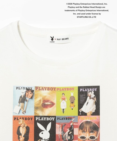 PLAYBOY（プレイボーイ）の「【別注】PLAY BOY / ビッグ Tシャツ（Tシャツ/カットソー・レディース・ホワイト/ブラック・ONE SIZE）」の4枚目の写真