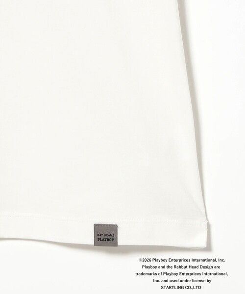 PLAYBOY（プレイボーイ）の「【別注】PLAY BOY / ビッグ Tシャツ（Tシャツ/カットソー・レディース・ホワイト/ブラック・ONE SIZE）」の5枚目の写真