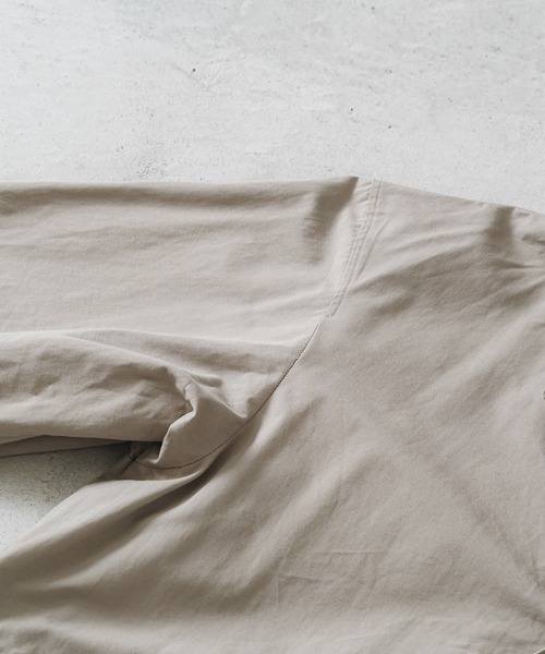 quadro（クオドロ）の「綿麻ウェザーショップコート（ステンカラーコート・メンズ・チャコール・MEDIUM）」の9枚目の写真