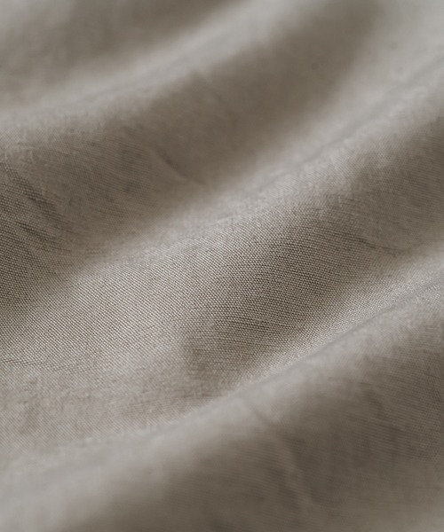 quadro（クオドロ）の「綿麻ウェザーショップコート（ステンカラーコート・メンズ・チャコール・MEDIUM）」の16枚目の写真