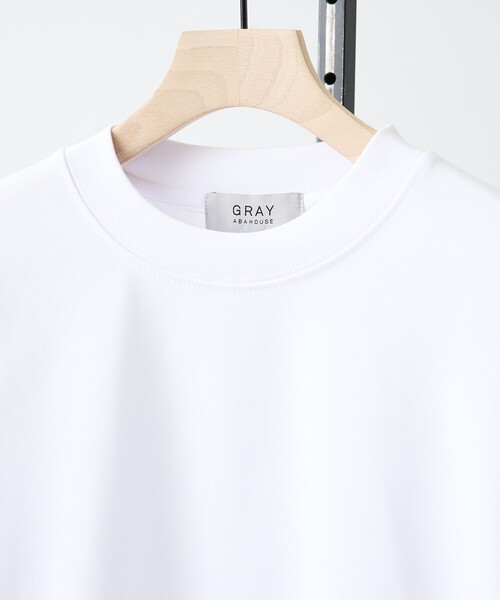 ABAHOUSE GRAY(アバハウスグレイ)の「【SMART CLOSET】シルキータッチ モックネック 長袖Tシャツ(Tシャツ/カットソー・メンズ・ホワイト/グレイッシュベージュ/ブラック/グレイッシュブルー・46/48)」の12枚目の写真