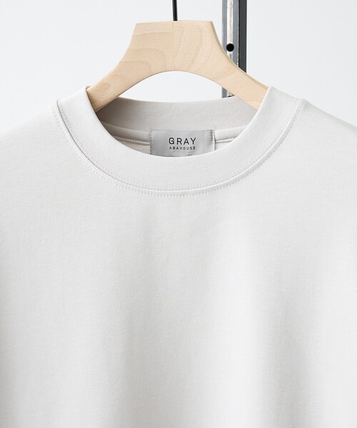 ABAHOUSE GRAY(アバハウスグレイ)の「【SMART CLOSET】シルキータッチ モックネック 長袖Tシャツ(Tシャツ/カットソー・メンズ・ホワイト/グレイッシュベージュ/ブラック/グレイッシュブルー・46/48)」の14枚目の写真