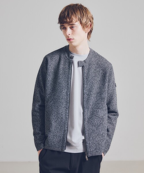 ABAHOUSE GRAY（アバハウスグレイ）の「【SMART CLOSET】シルキータッチ モックネック 長袖Tシャツ（Tシャツ/カットソー・メンズ・ホワイト/グレイッシュベージュ/ブラック/グレイッシュブルー・46/48）」の8枚目の写真