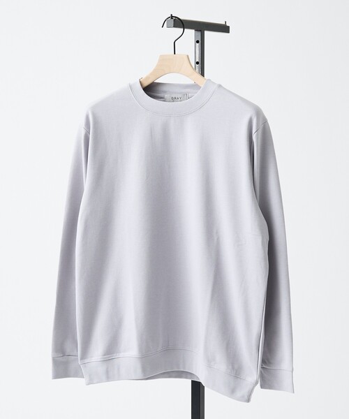 ABAHOUSE GRAY（アバハウスグレイ）の「【SMART CLOSET】シルキータッチ モックネック 長袖Tシャツ（Tシャツ/カットソー・メンズ・ホワイト/グレイッシュベージュ/ブラック/グレイッシュブルー・46/48）」の6枚目の写真