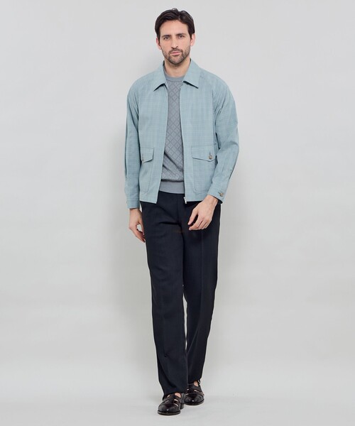 MACKINTOSH LONDON（マッキントッシュ ロンドン）の「ハリントンシャツジャケット（ブルゾン・メンズ・グレー系その他/ライトブルー・40/38/42）」の4枚目の写真