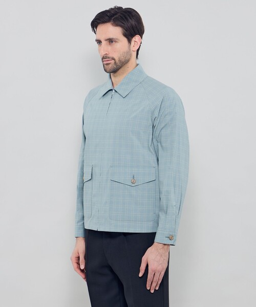 MACKINTOSH LONDON（マッキントッシュ ロンドン）の「ハリントンシャツジャケット（ブルゾン・メンズ・グレー系その他/ライトブルー・40/38/42）」の6枚目の写真