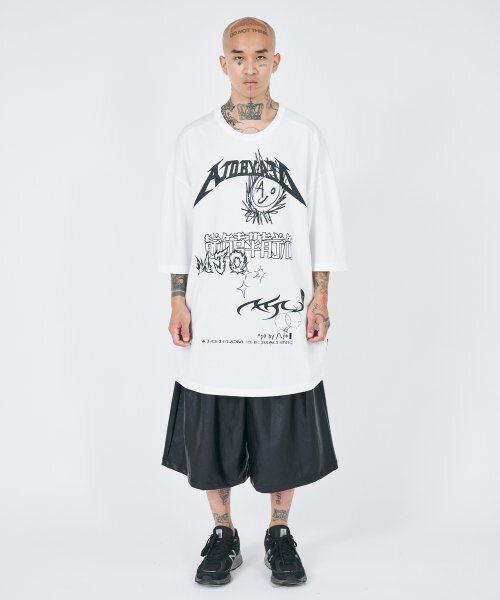 AJOBYAJO（アジョバイアジョ）の「[PBA] AJO Collage T-Shirt [WHITE]（Tシャツ/カットソー・レディース・その他・LARGE/MEDIUM/X-LARGE）」の4枚目の写真