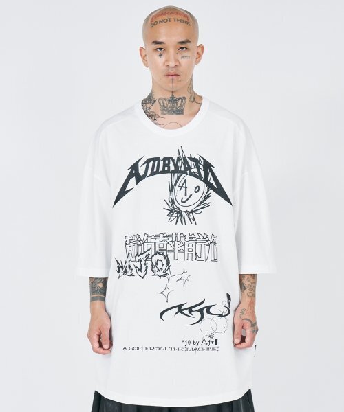 AJOBYAJO（アジョバイアジョ）の「[PBA] AJO Collage T-Shirt [WHITE]（Tシャツ/カットソー・レディース・その他・LARGE/MEDIUM/X-LARGE）」の5枚目の写真