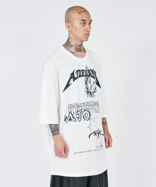 AJOBYAJO（アジョバイアジョ）の「[PBA] AJO Collage T-Shirt [WHITE]（Tシャツ/カットソー・レディース・その他・LARGE/MEDIUM/X-LARGE）」の6枚目の写真