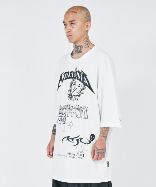 AJOBYAJO（アジョバイアジョ）の「[PBA] AJO Collage T-Shirt [WHITE]（Tシャツ/カットソー・レディース・その他・LARGE/MEDIUM/X-LARGE）」の7枚目の写真