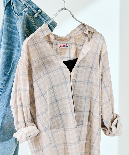 Spick & Span（スピックアンドスパン）の「コットンボイルチェックシャツ（シャツ/ブラウス・レディース・その他9/その他4/その他6/マルチ・FREE）」の3枚目の写真