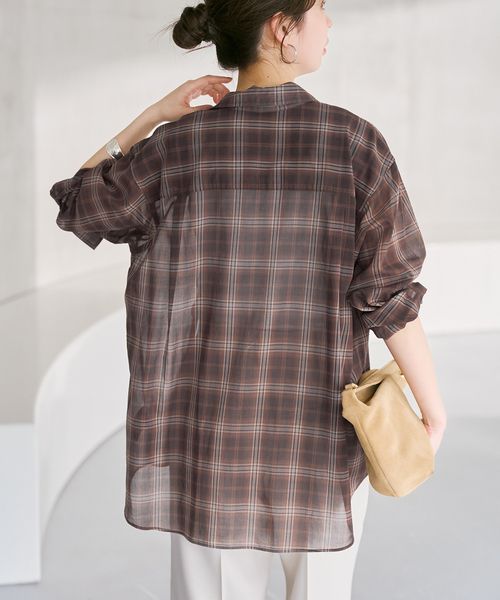 Spick & Span（スピックアンドスパン）の「コットンボイルチェックシャツ（シャツ/ブラウス・レディース・その他9/その他4/その他6/マルチ・FREE）」の20枚目の写真