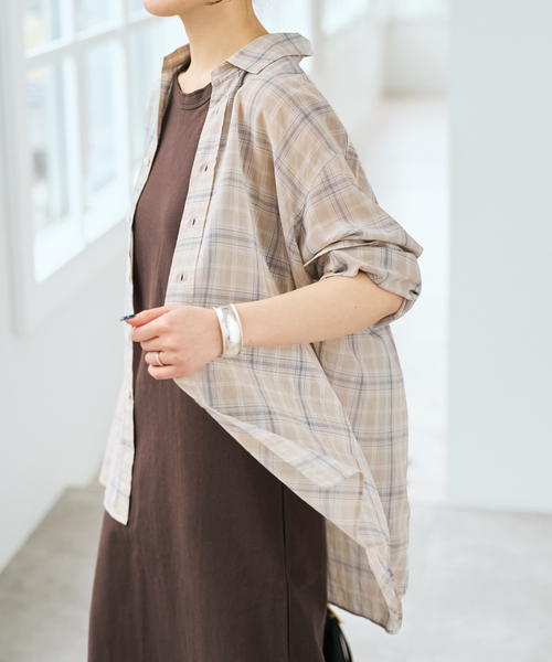 Spick & Span（スピックアンドスパン）の「コットンボイルチェックシャツ（シャツ/ブラウス・レディース・その他9/その他4/その他6/マルチ・FREE）」の18枚目の写真