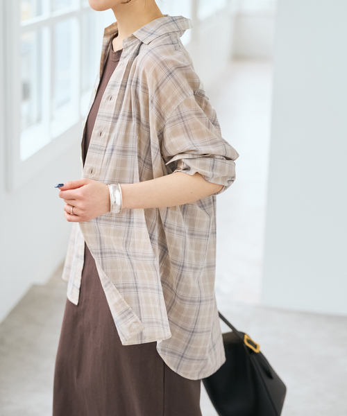 Spick & Span（スピックアンドスパン）の「コットンボイルチェックシャツ（シャツ/ブラウス・レディース・その他9/その他4/その他6/マルチ・FREE）」の16枚目の写真