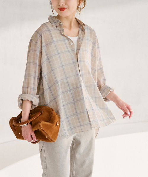 Spick & Span（スピックアンドスパン）の「コットンボイルチェックシャツ（シャツ/ブラウス・レディース・その他9/その他4/その他6/マルチ・FREE）」の14枚目の写真