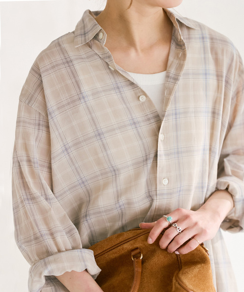 Spick & Span（スピックアンドスパン）の「コットンボイルチェックシャツ（シャツ/ブラウス・レディース・その他9/その他4/その他6/マルチ・FREE）」の11枚目の写真