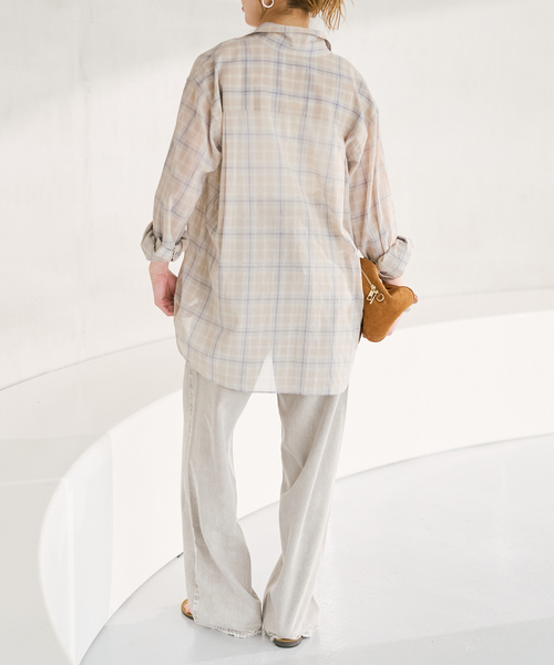 Spick & Span（スピックアンドスパン）の「コットンボイルチェックシャツ（シャツ/ブラウス・レディース・その他9/その他4/その他6/マルチ・FREE）」の10枚目の写真