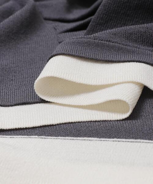 SENSE OF PLACE by URBAN RESEARCH（センスオブプレイスバイアーバンリサーチ）の「『洗濯可』レイヤードアシメセーター（ニット/セーター・レディース・ブラウン/アイボリー/チャコールグレー・ONE）」の17枚目の写真