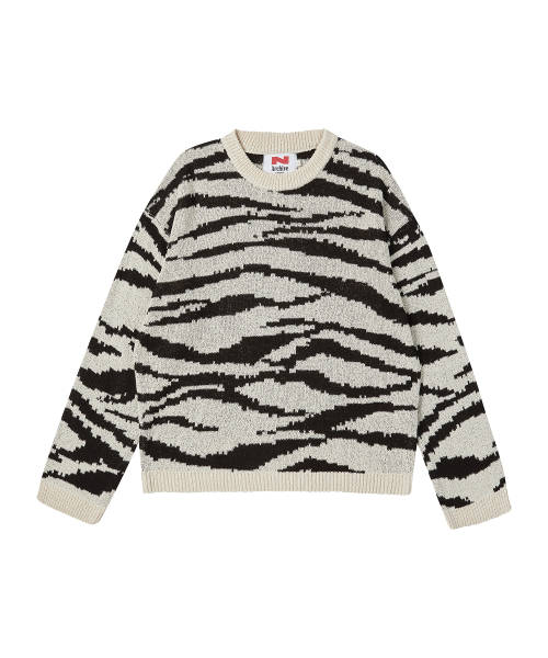 Beyond Closet（-）の「[COLLECTION LINE] ニュー ワイルド ゼブラ プルオーバー ニット アイボリー（ニット/セーター・メンズ・その他・SMALL/MEDIUM）」の2枚目の写真