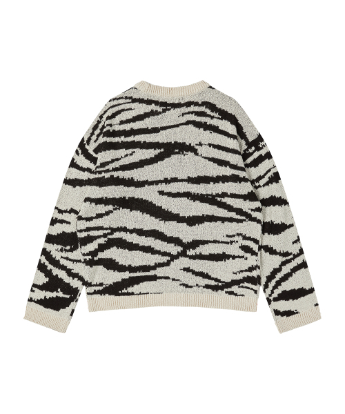 Beyond Closet（-）の「[COLLECTION LINE] ニュー ワイルド ゼブラ プルオーバー ニット アイボリー（ニット/セーター・メンズ・その他・SMALL/MEDIUM）」の3枚目の写真