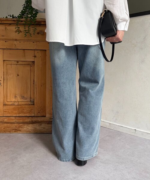 Thevon(ゼボン)の「ペイントデニム(デニムパンツ・レディース・ブルー・M/L)」の6枚目の写真