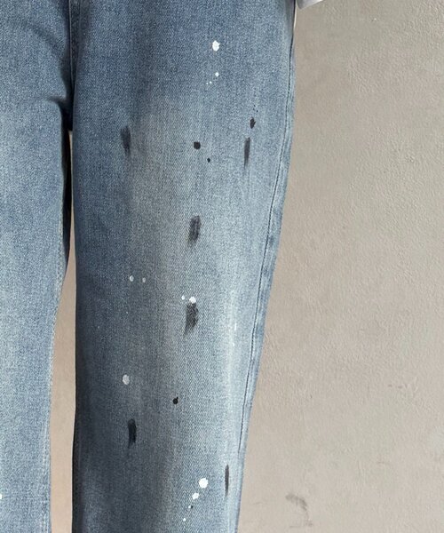 Thevon(ゼボン)の「ペイントデニム(デニムパンツ・レディース・ブルー・M/L)」の10枚目の写真