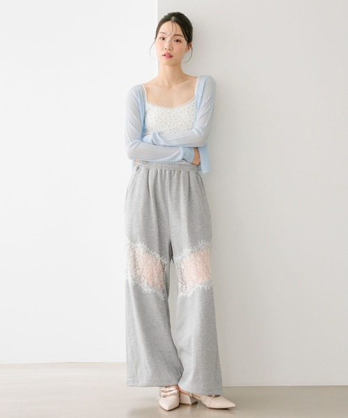 Heather(ヘザー)の「カップ付きレーストリムキャミ 664026(キャミソール・レディース・アイボリー/グレー/ホワイト系その他・M/S)」の10枚目の写真