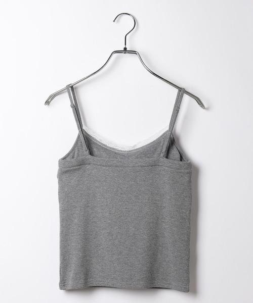 Heather(ヘザー)の「カップ付きレーストリムキャミ 664026(キャミソール・レディース・アイボリー/グレー/ホワイト系その他・M/S)」の12枚目の写真