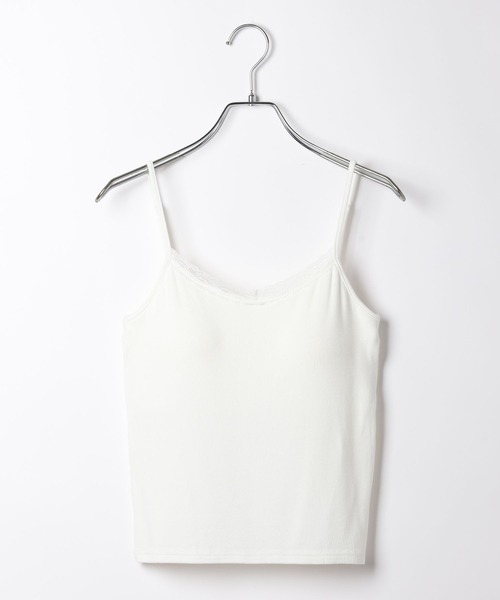 Heather(ヘザー)の「カップ付きレーストリムキャミ 664026(キャミソール・レディース・アイボリー/グレー/ホワイト系その他・M/S)」の19枚目の写真