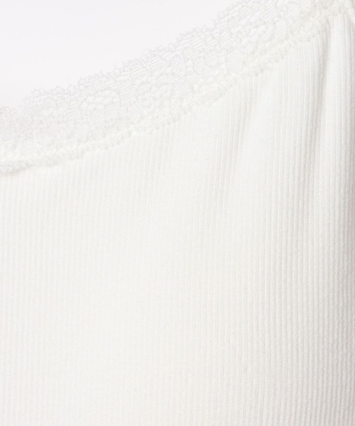 Heather(ヘザー)の「カップ付きレーストリムキャミ 664026(キャミソール・レディース・アイボリー/グレー/ホワイト系その他・M/S)」の20枚目の写真