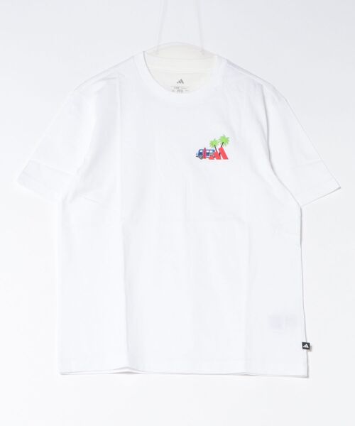 adidas(アディダス)の「《adidas》MMINISURFTシャツ(Tシャツ/カットソー・メンズ・ホワイト/ブラック・2XL/XL/L/M/S)」の1枚目の写真