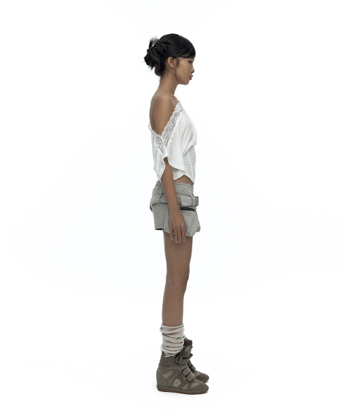 KASHIKO(カシコ)の「Lace One Shoulder Corset Tee White(Tシャツ/カットソー・レディース・その他・SMALL/MEDIUM)」の8枚目の写真