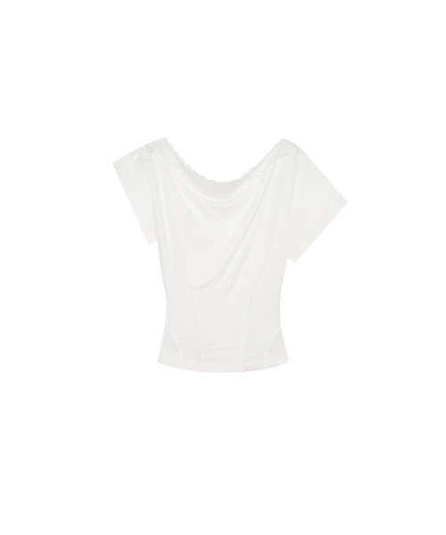 KASHIKO(カシコ)の「Lace One Shoulder Corset Tee White(Tシャツ/カットソー・レディース・その他・SMALL/MEDIUM)」の13枚目の写真
