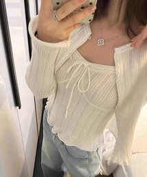 UP START（アップスタート）の「【TUNE】CD　フロントリボンキャミカーデセット（アンサンブル）」