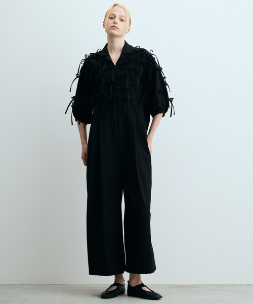 PERNA(ペルナ)の「リボンリボンオールインワン(つなぎ/オールインワン・レディース・アイボリー/ブラック・LARGE/MEDIUM)」の19枚目の写真