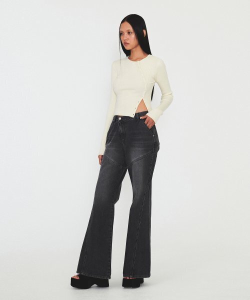 DIAGONAL(ダイアゴナル)の「DIAGONAL BUTTON RIB CARDIGAN (ivory)(ニット/セーター・レディース・その他・FREE)」の5枚目の写真