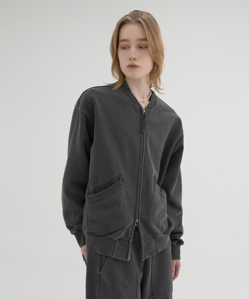 NOUN（ノウン）の「faded sweat blouson (charcoal)（その他アウター・メンズ・その他・1/2）」の4枚目の写真