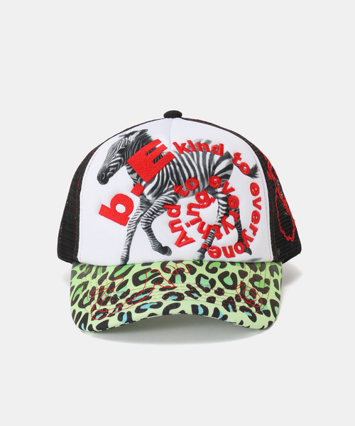 b.Eautiful/ビューティフル】 b.i Foam Trucker Hat（BABY ZEBRA