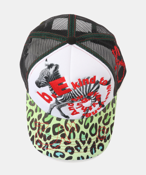 帽子 b.Eautiful Cap (Baby Zebra) b.Eautiful/ビューティフル】 b.i Foam Trucker Hat（BABY ZEBRA