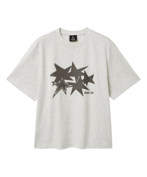 MOZMOZ(モズモズ)の「ファイブスター クーリング機能性 クロップ 半袖Tシャツ オートミール(Tシャツ/カットソー・レディース・その他・1/2/3)」の2枚目の写真