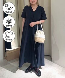 ear PAPILLONNER | イージーケアVネックワンピース【SUM1 STYLE】(ワンピース)