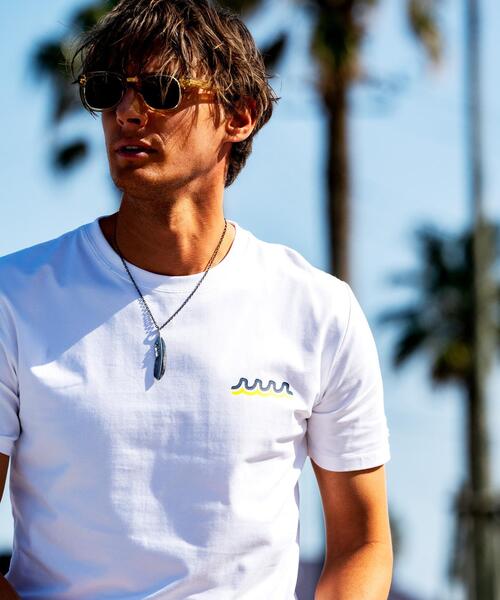 muta marine(ムータ・マリン)の「muta MARINE/ムータ マリン/別注MM Tシャツ(Tシャツ/カットソー・メンズ・ホワイト/ブラック・XL/L/M)」の2枚目の写真