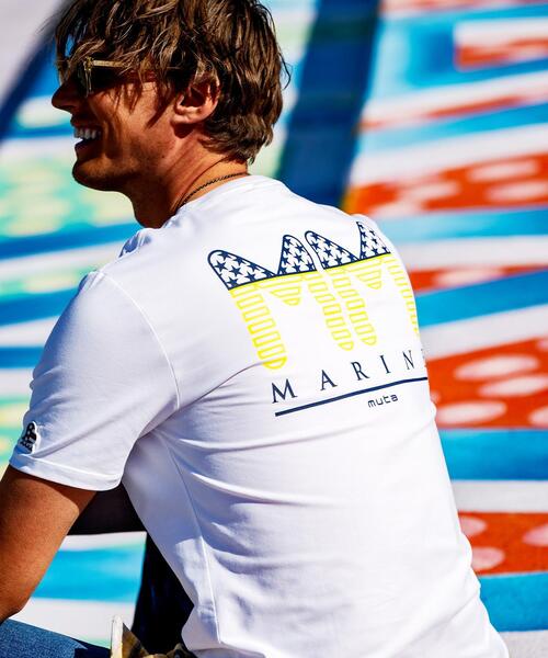 muta marine(ムータ・マリン)の「muta MARINE/ムータ マリン/別注MM Tシャツ(Tシャツ/カットソー・メンズ・ホワイト/ブラック・XL/L/M)」の11枚目の写真