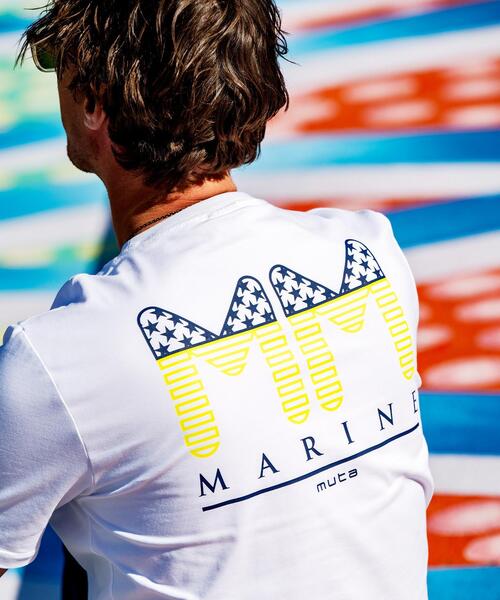 muta marine(ムータ・マリン)の「muta MARINE/ムータ マリン/別注MM Tシャツ(Tシャツ/カットソー・メンズ・ホワイト/ブラック・XL/L/M)」の13枚目の写真