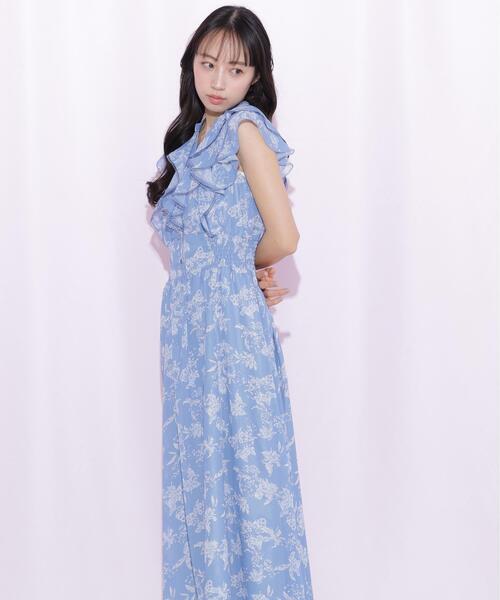 JILL by JILL STUART(ジルバイジルスチュアート)の「フラワープリントラッフルワンピース(ワンピース・レディース・ピンク系その他/ブルー系その他/ホワイト系その他・FREE)」の15枚目の写真