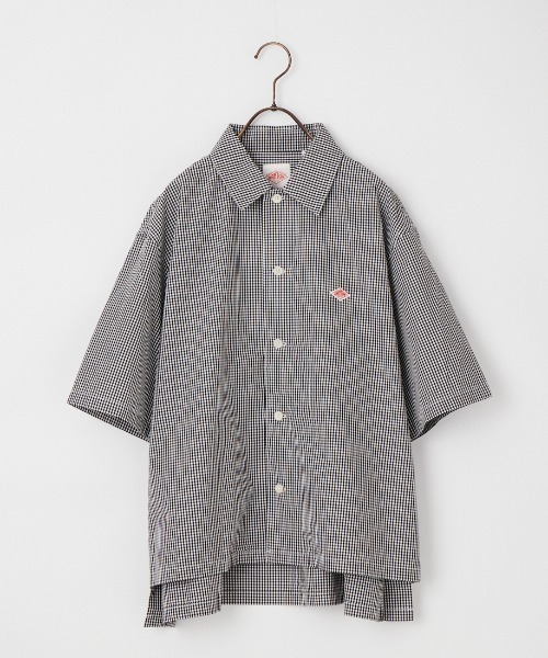 DANTON（ダントン）の「[DANTON/ダントン] コットンポプリン チェック柄 半袖シャツ（シャツ/ブラウス・レディース・グレー/ブラック・38）」の17枚目の写真