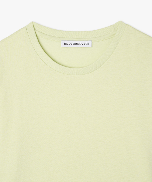 38COMEONCOMMON（38カモンコモン）の「Regular Cotton T-Shirt (Lime)（Tシャツ/カットソー・レディース・その他・FREE）」の2枚目の写真