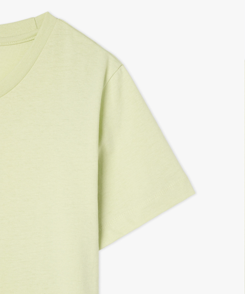 38COMEONCOMMON（38カモンコモン）の「Regular Cotton T-Shirt (Lime)（Tシャツ/カットソー・レディース・その他・FREE）」の3枚目の写真